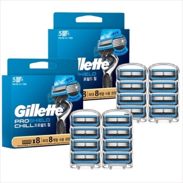 Nya Gillette ProShield Chill Razor Blades, 8 delar, 1 set