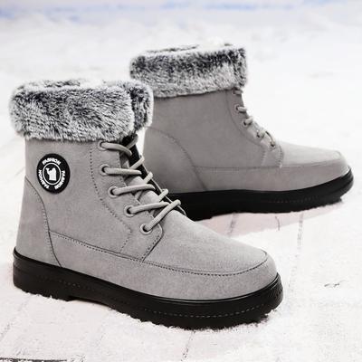 Winter Neue Damen Dicke Plüsch Baumwollstiefel und Mid-Top Warme Schneestiefel Sind Modisch Trendy und für Wärme Verbessert