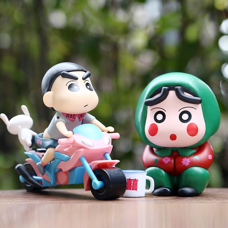 Shin Crayon Chan Motorcycle Model Toy Desktop Decoration Children Gift Birthday