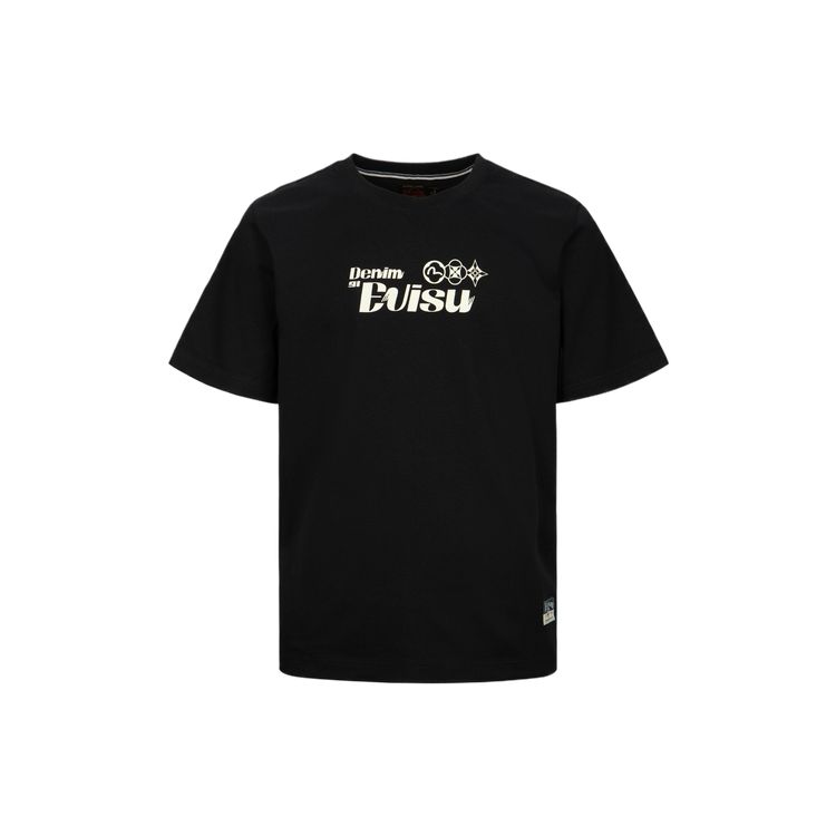Evisu Big M And Family Flower Print Short Sleeve T-Shirt Men Tops 2ESHTM4TS1070XXCT