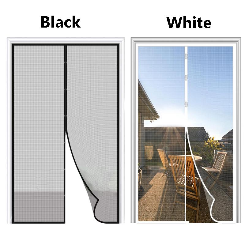 1 Pack Magnetic Screen Door Curtain Anti-Mosquito Net Fly Insect Screen Mesh Automatic Closing 5 Size Easy Installation for Home