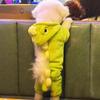 Cartoon Dinosaur Winter Pet Clothes Thickened Dog Pullover Hoodie Puppy Cat Clothing  Small Dogs