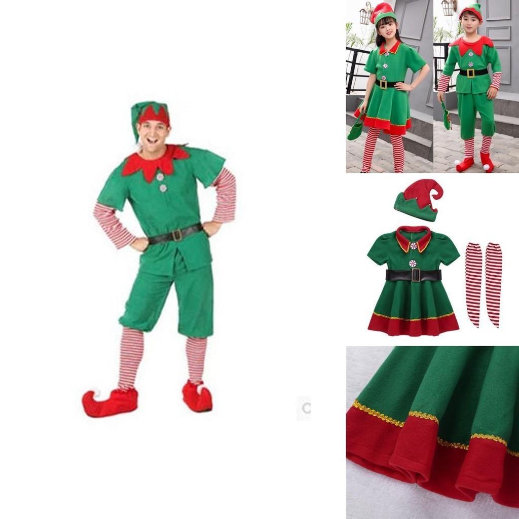 Enchanting Green Elf Santa Claus Costume For Adults And Kids Perfect For Holiday Spirit Events