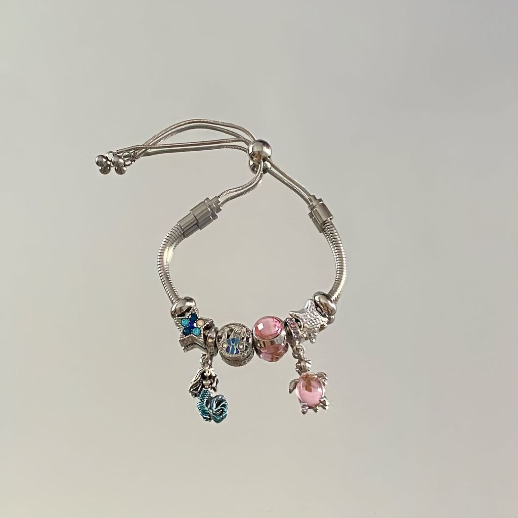 Stainless Steel Jewelry Bracelet With Butterfly Bow Design For Gift And Summer Wear