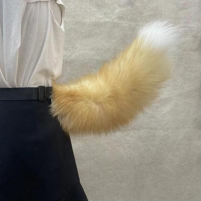Fox Tail Fashion Handmade Fluffy Real Fur Character Accessory for Kids' Dance and Comic Con