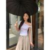 Designer Twisted Cross-shoulder Short-sleeve T-shirt for Women, Summer New Pure and Alluring Spicy Girl Short Gray Top