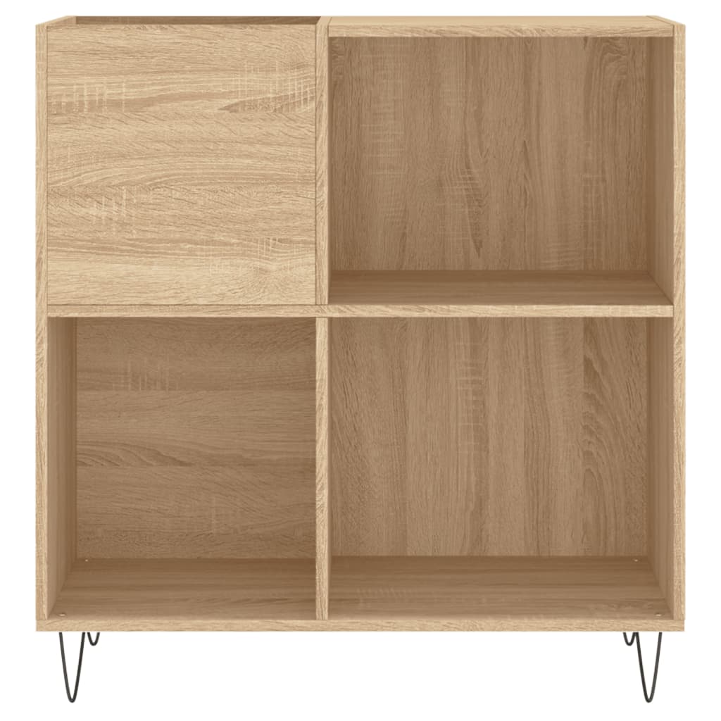 Quadratischer Organizer, Wohnzimmer-Sideboard, Eingangsschrank, Zeitschriften- und Vasenvitrine, V-förmige Füße, 84,5 x 38 x 89 cm
