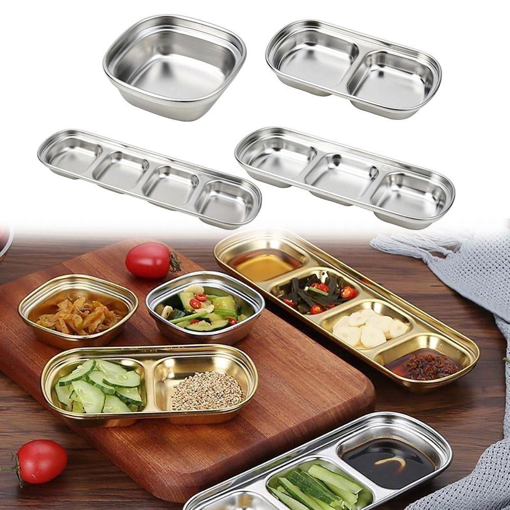 

Stainless Steel Sauce Dish Sushi Dipping Spice Dipping Tray Mini Sauce Plate