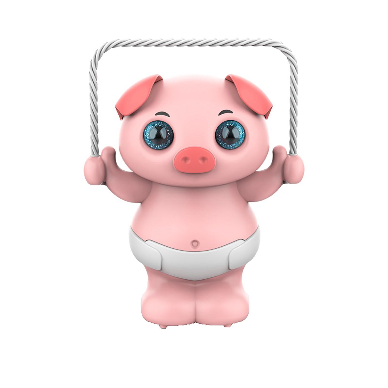 

Dancing Electric Toy Clap Your Hands Wake Up Dumping Voice-activated Skipping Pig рожевий