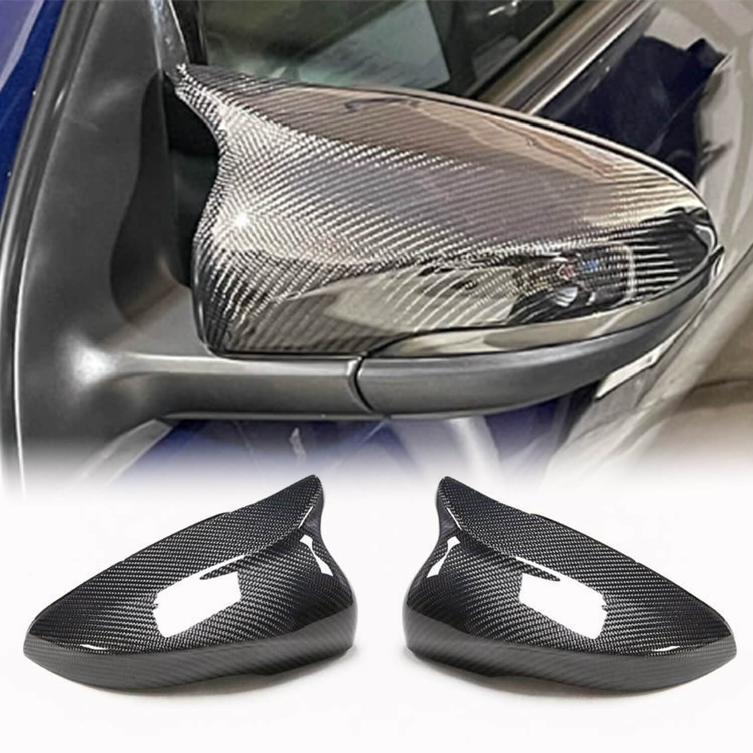 

Mirror Caps V2 (for HB 2010-2013, Carbon) for Volkswagen Golf 6