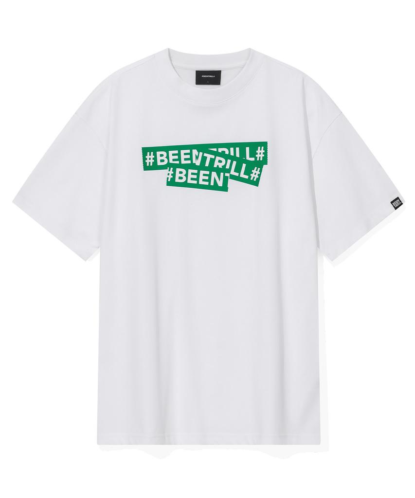 BEENTRILL Signature Taping T-Shirt (Green)