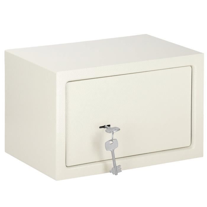 Coffre-fort SPRINGOS® pour la maison - Acier haute sécurité - Stockage argent à clé 31x20x20cm