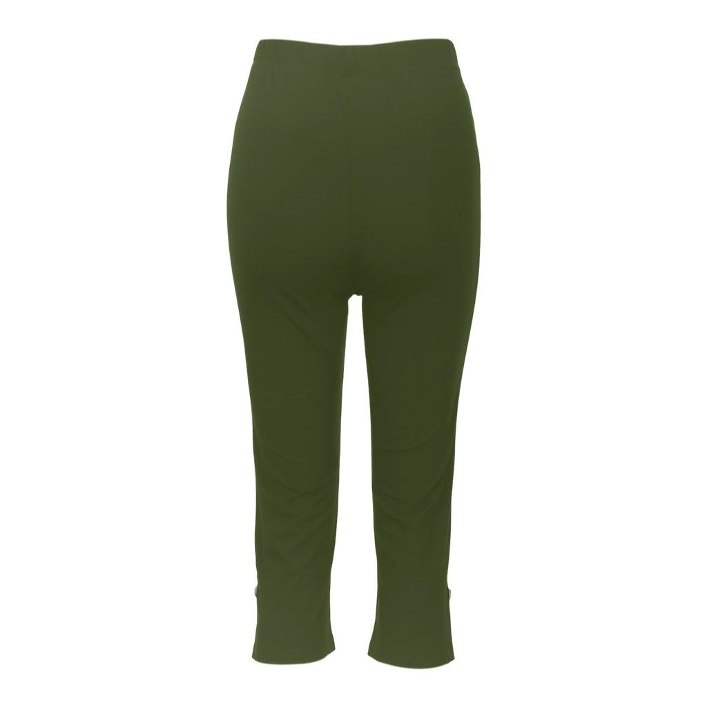Modische farbige High-Waist-Sport-Yoga-Freizeit-Cropped-Hose für Damen