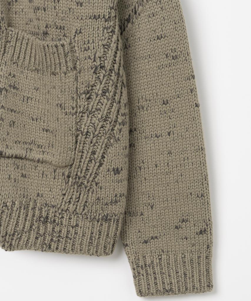 Millo Archive Dust High-Neck Full Zip-Up [Khaki Brown]