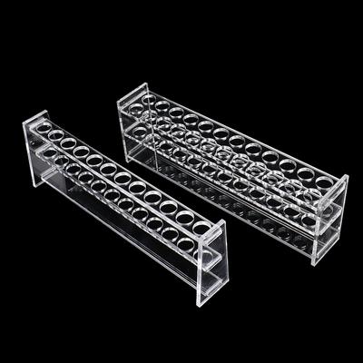 1 Pièce/Lot Support de Portoir pour Tubes à Essai 10 ml Support en Verre Organique pour Tubes à Essai