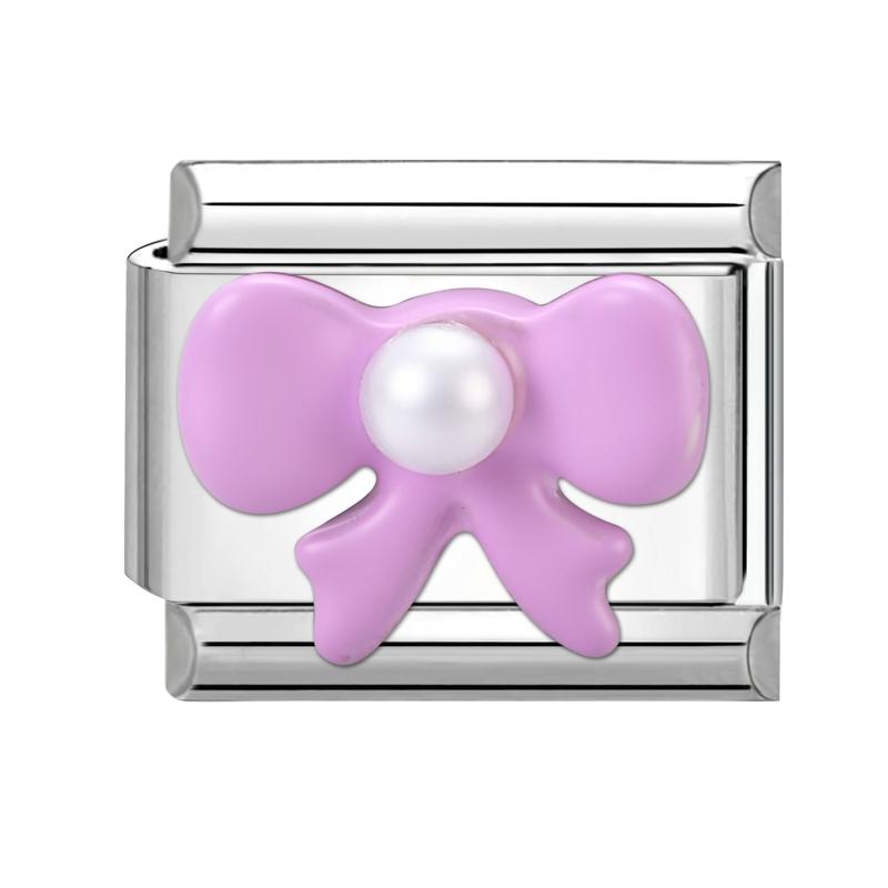 Fashion Eyes Bow Cherry Flowers Love Heart Cake Italian Charm Links Fit 9MM Stainless Steel Bracelet Women DIY Making Jewelry
