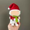 Only Clothes For 17Cm Labubu V1 V2 V3 Plush Idol Doll'S Clothing Christmas Red Santa Claus Sweater Hat Set Halloween Accessories