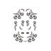 India Mehndi Flower Henna Tattoo Stickers Water Transfer Decals Body Art Sticker  Women/Lady/Girl