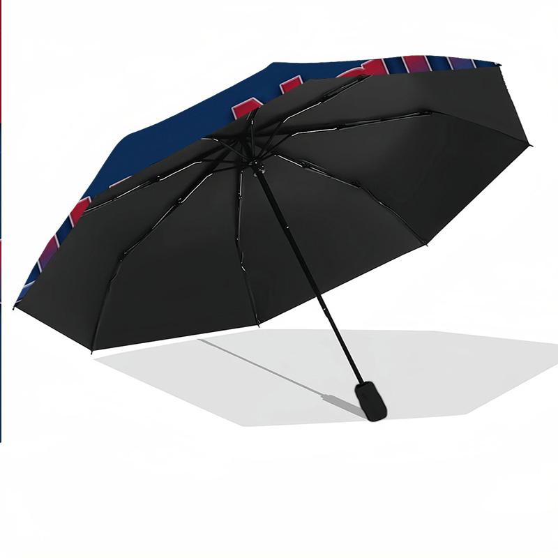 Bolton Wanderers FC Automatic 3‑Fold Umbrella 8‑Rib Windproof Folding Umbrella Sun Rain Protection For Outdoor Travel Daily Use