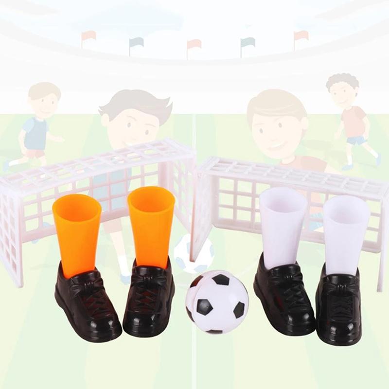 Zábavný Mini Prstový Fotbal Fotbalový Zápas Hra Stolní Hra Sada Se Dvěma Brankami Zábavné Legrační Gadgety Novinka Hračky Pro Děti Hračka Párty