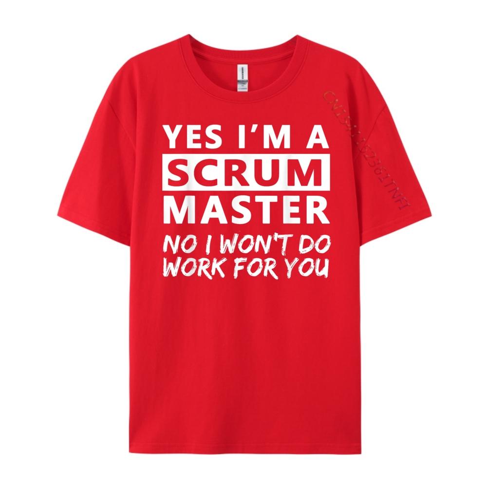 Scrum Master Mens TShirts Clothes Funny T Shirts Men Shirts For Men Mens Clothing Plus Size Men Short Sleeve Tee Loose S