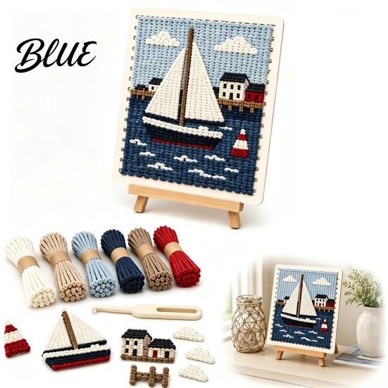 DIY Crochet Decoration for Decoration Kit Halloween Weaving Painting Set Fabric Christmas Kit Beginner Handmade