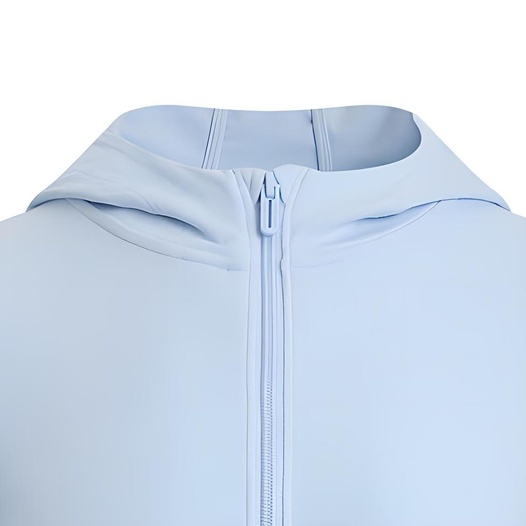 Under Armour Meridian Stretch Soft Feel Training Short Slim Fit Hooded Jacket Women jackets Cloud-Blue 1386618-464