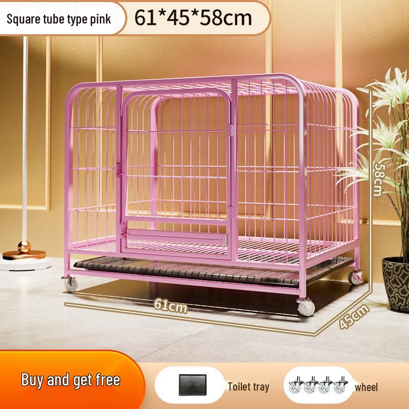 Indoor Pet Cage with Toilet for Medium to Large Dogs: Suitable for Border Collies, Labradors, and Golden Retrievers