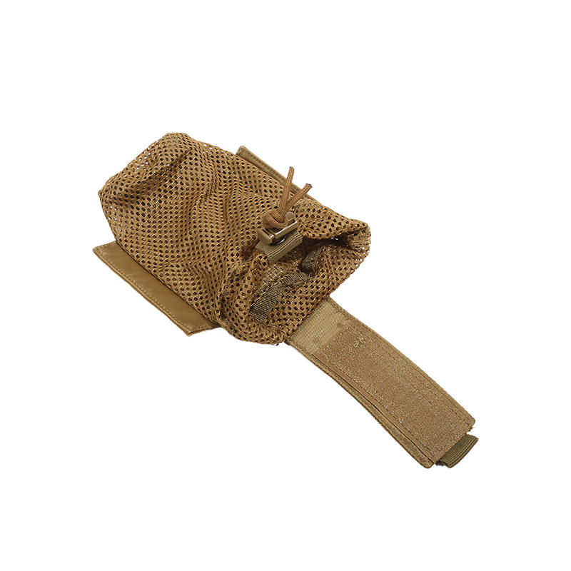 Outdoor Cycling Water Bottle Pouch Tactical Molle Holder Storage Bag Foldable Mesh Water Bottle Sleeve Bag for Backpack