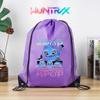 Huntress Girls Cosplay Drawstring Backpack Lightweight Polyester String Bag for Marathon Sports Events Gym Travel