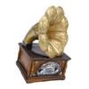 Modell Fonograf Retro Grammofon Skivspelare Harts Prydnad Dekoration Fotorekvisita Guld