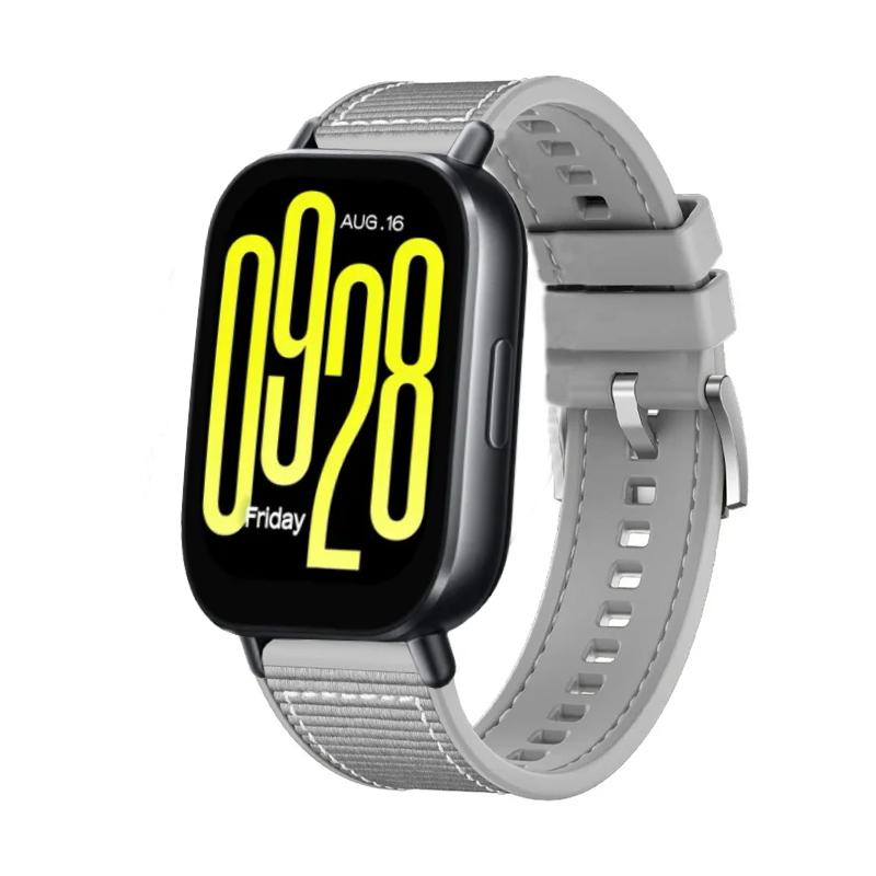 22mm Composite Silicone Strap For Redmi Watch 5 Active/Lite Nylon Braided Bracelet Band Huawei Watch 4/3/GT5-4-3-2 Pro 46mm Belt