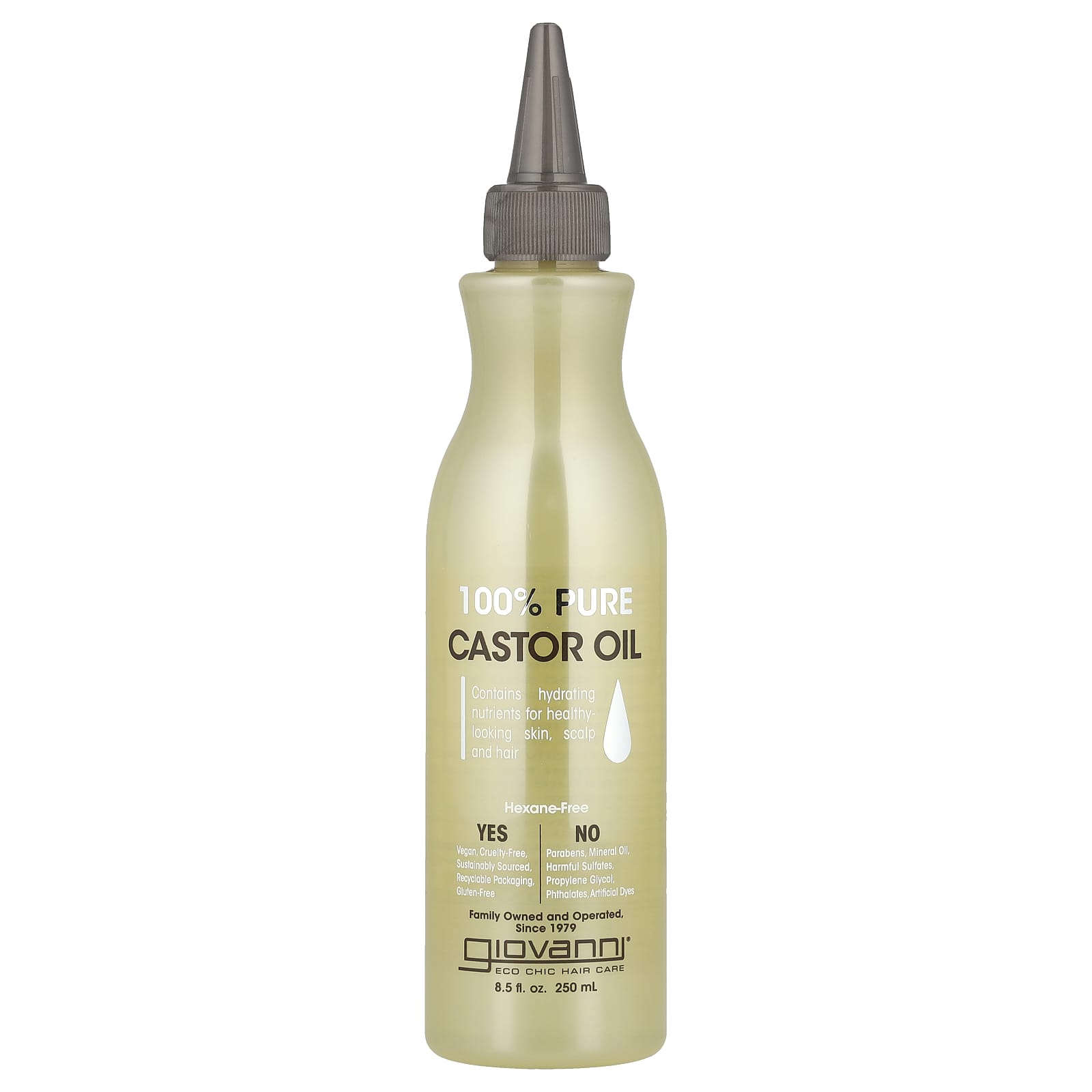 

100% Pure Castor Oil, 250Ml (8.5 Fl Oz)