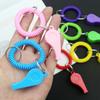 12pcs Colorful Sports Whistle Loud Noise Plastic Referee Tool Easyly Carry for Coaches Groups