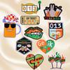 10pcs /Set Netherland Kruikenstad Emblem Embroidered Patches Iron On Patches For Clothing Netherland Carnival Patch Sewing Diy 