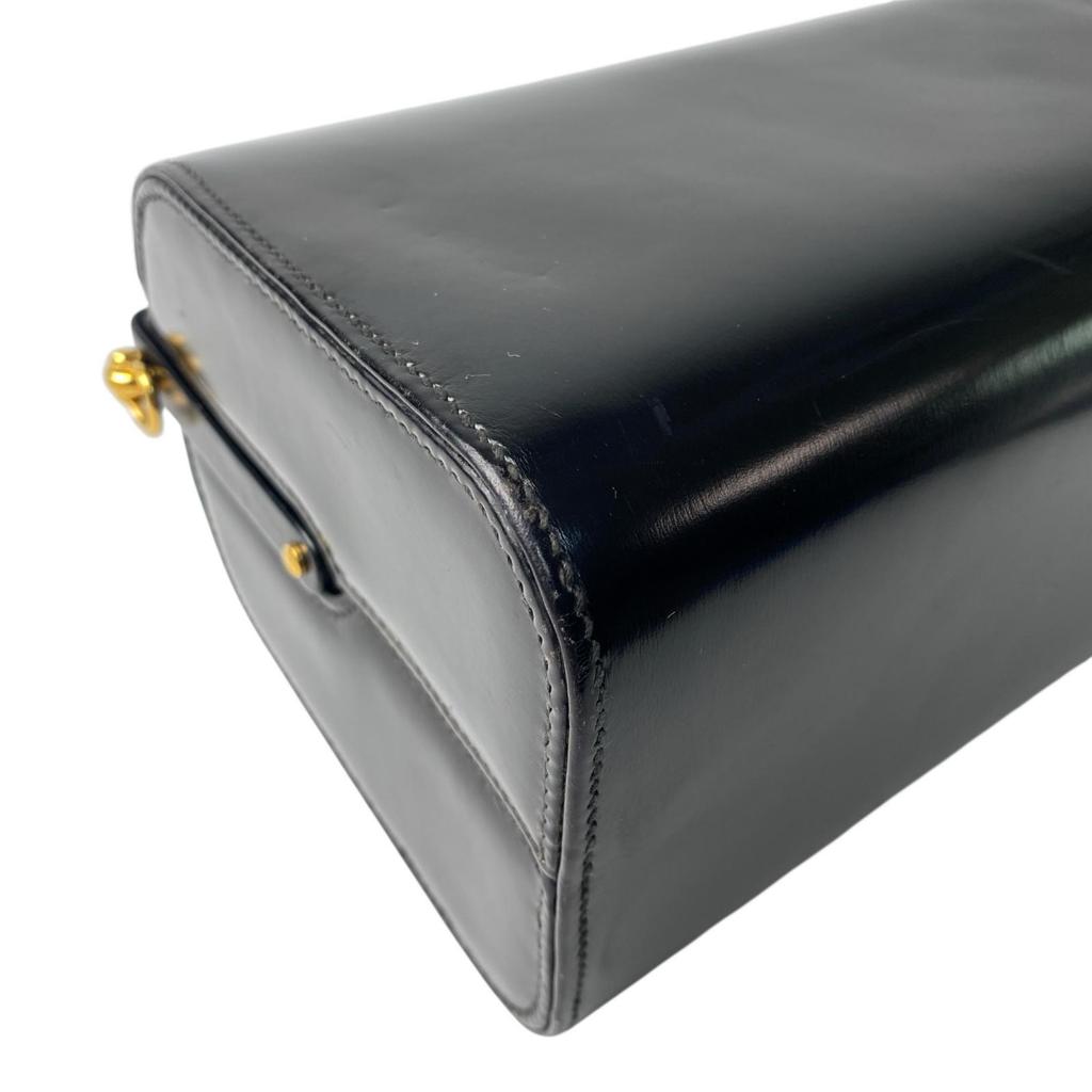 Used HERMESShoulder Bag black/Dark Green Box Scarf Women