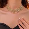 2025 High-End Geometric Clavicle Necklace: Luxurious, Fashionable, Unique Design