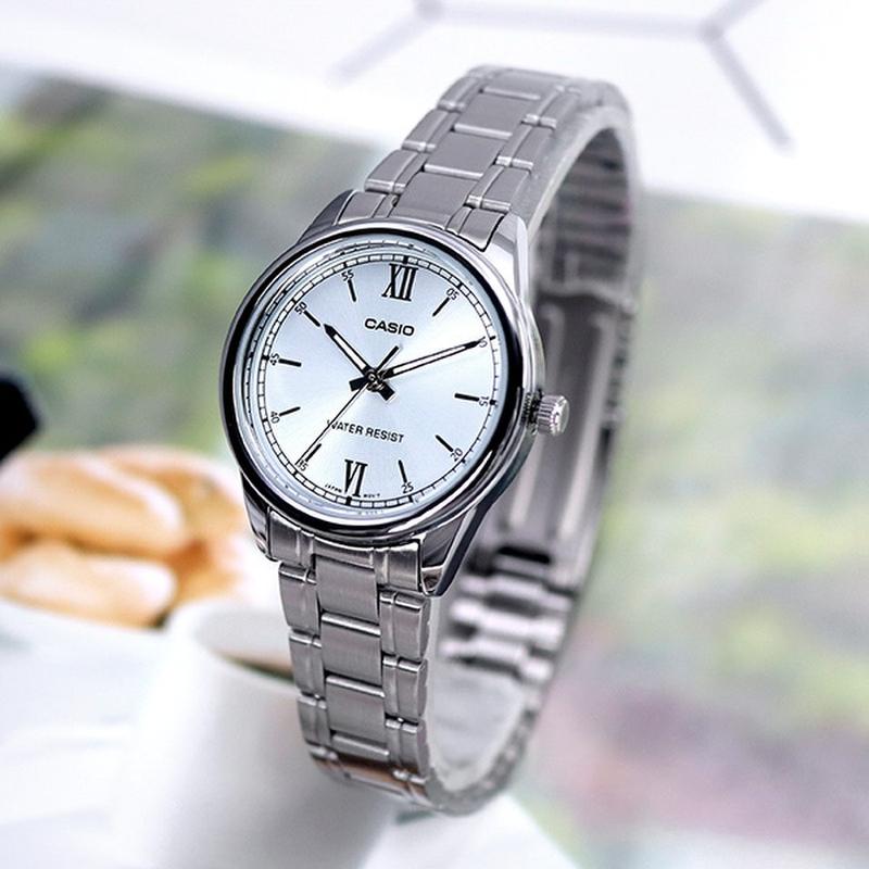 Casio STANDARD series DRESS series retro literary and versatile quartz movement stainless steel strap Japanese and Korean watch women's LTP-V005D-2B3
