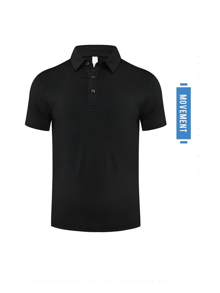 Quick-Drying Sports T-Shirt: Short Sleeve, Casual Polo, Custom Printed for Fitness and Corporate Culture.