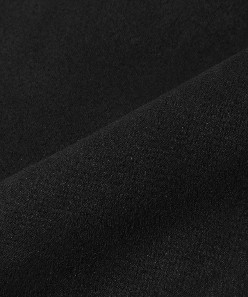Trillion Suede Rivet Blouson Zip-Up Jacket (Black)