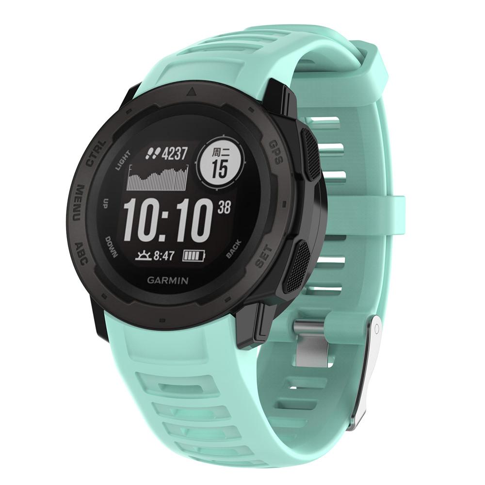 Sport Soft Silicone Strap WatchBand For Garmin Instinct Replacement Wearable Wristband Strap Smart Watch Accessories