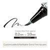 Kuretake Ziglet Pen COCOIRO Refill Fine Brush Tip Black Ink Made in Japan