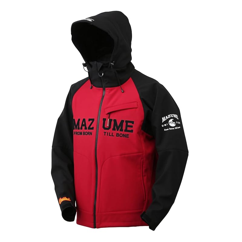 

mazume wind cut jacket duotone MZFW-728-09 Black x red LL