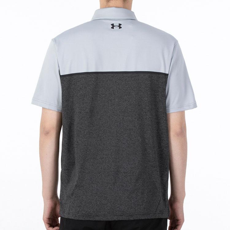 Under Armour Playoff Color Block Golf Polo Shirt Men Polo Shirts Black 1362495-001