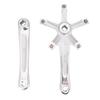 1Pair 170MM Mountain Road Bike Alloy Single Crankset Repair Parts (Black)