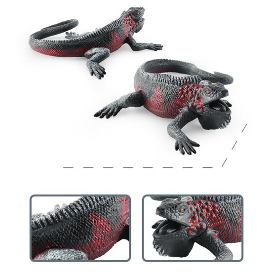 Reptile Statue Model Simulated Cute Lizard Chameleon Bearded Dragon Solid Model