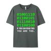 Nerd Computer Binary Code For Developer Geeks Admins Vintage T Shirts Luxury Clothes Unisex