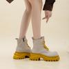 Martin boots new leather thick-soled cm heightened super lightweight rhubarb boots