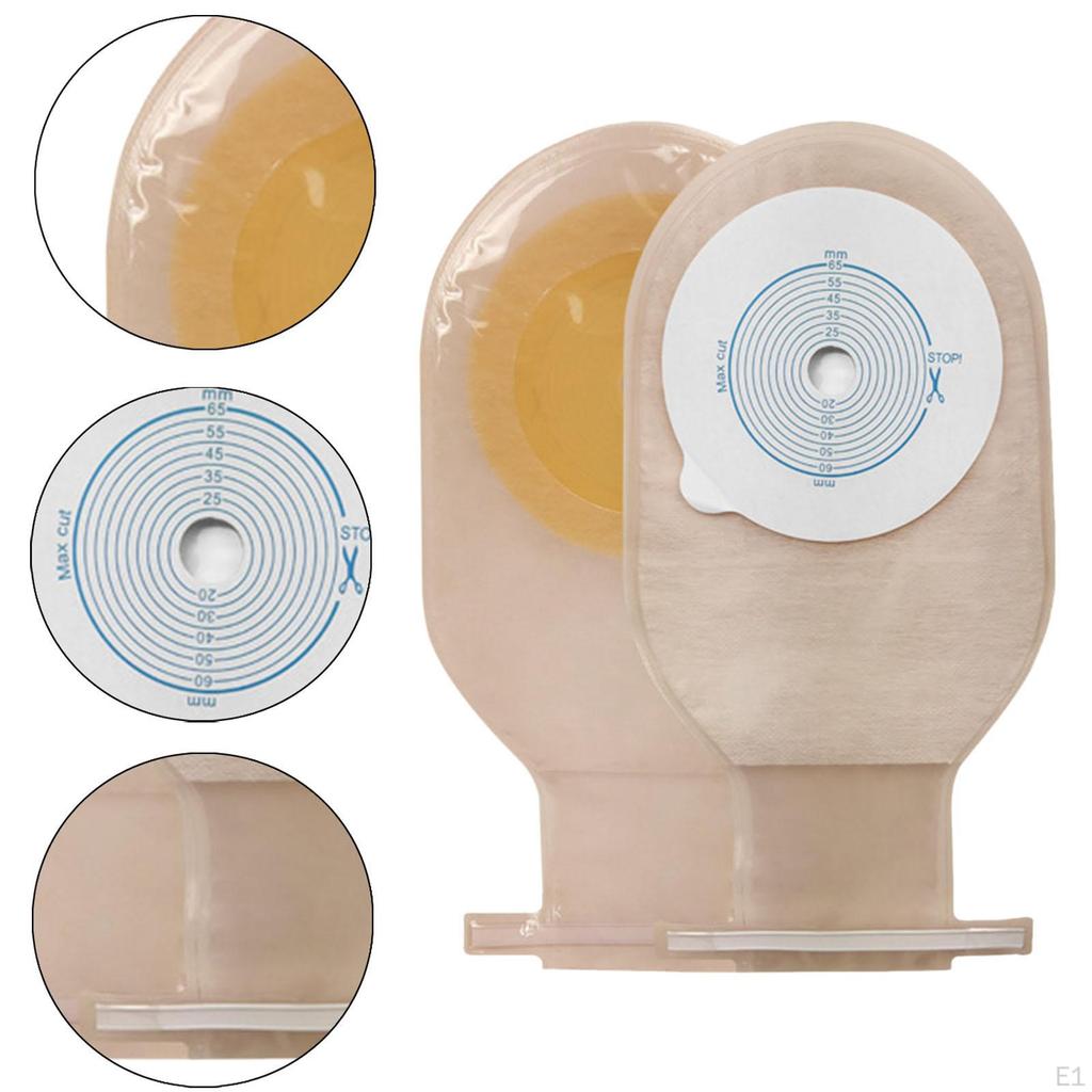 10 Piezas Bolsas de Colostomía con Cierre para Estoma de Ileostomía Bolsas Drenables para Cuidado