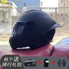 ECE/GB Certified Full Face Motorcycle Helmet With Bluetooth Intercom Men Women Use Large Rear Wing Stylish Design